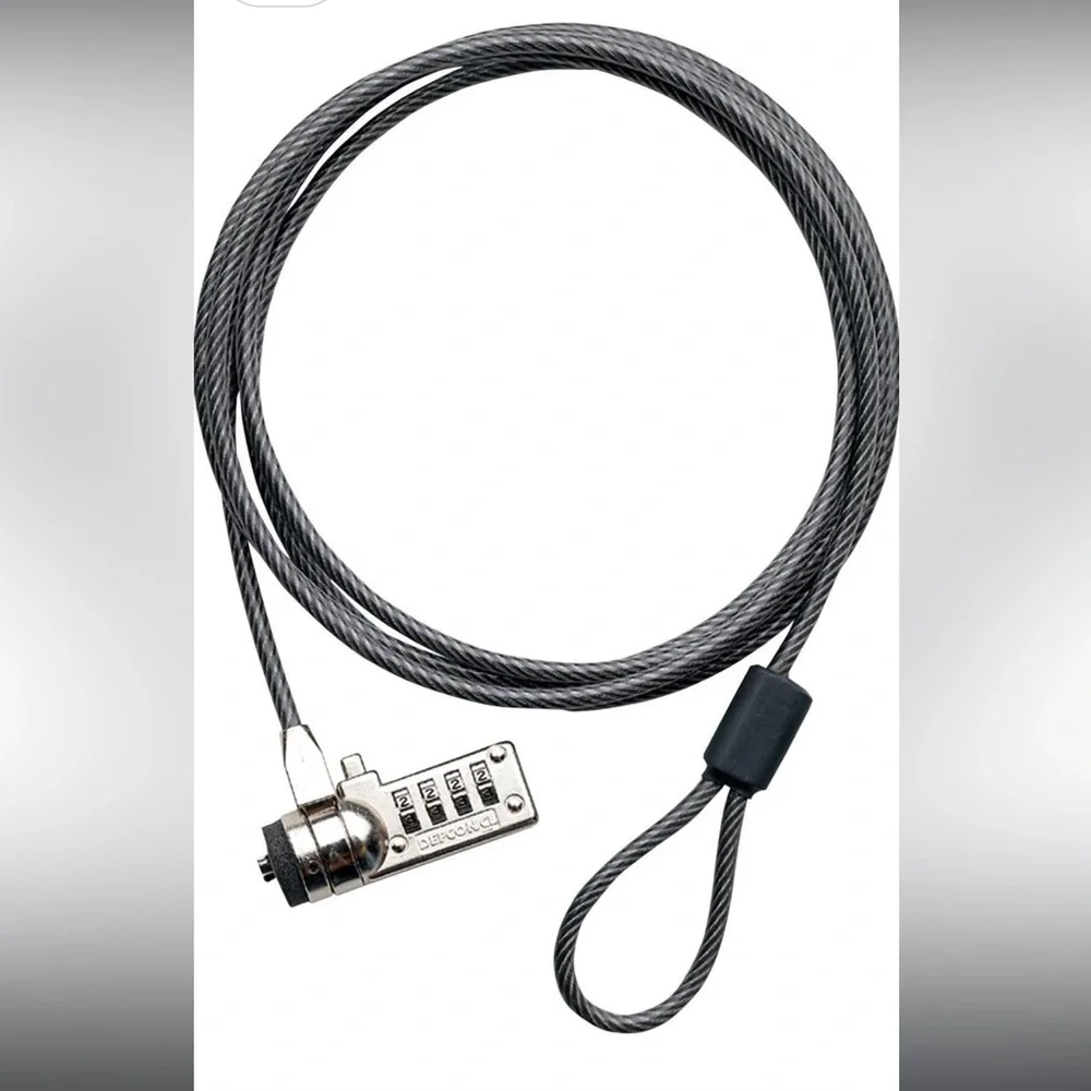 Targus DEFCON T-Lock Serialized Combo Cable Lock for Laptop Computer Security